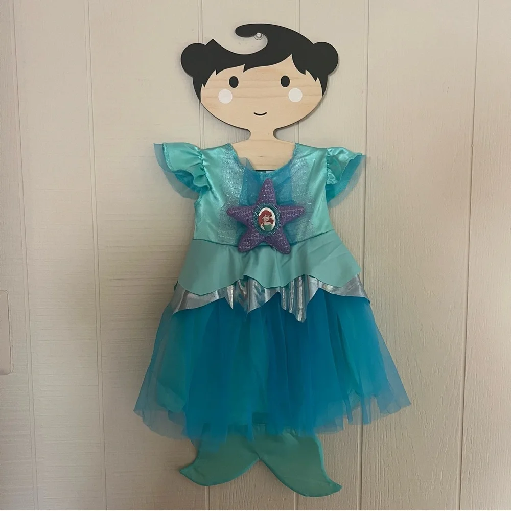 Disney Baby little mermaid Ariel costume dress 12-18 months slippers Halloween